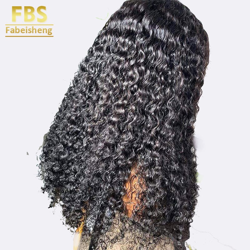 22 Inches / 5*5 Italian Wave FBS Lace Front Curly Wigs for Black Women, 22 Inch Remy Virgin Human Hair Wigs, Lace Front Wigs Hair Pre Plucked
