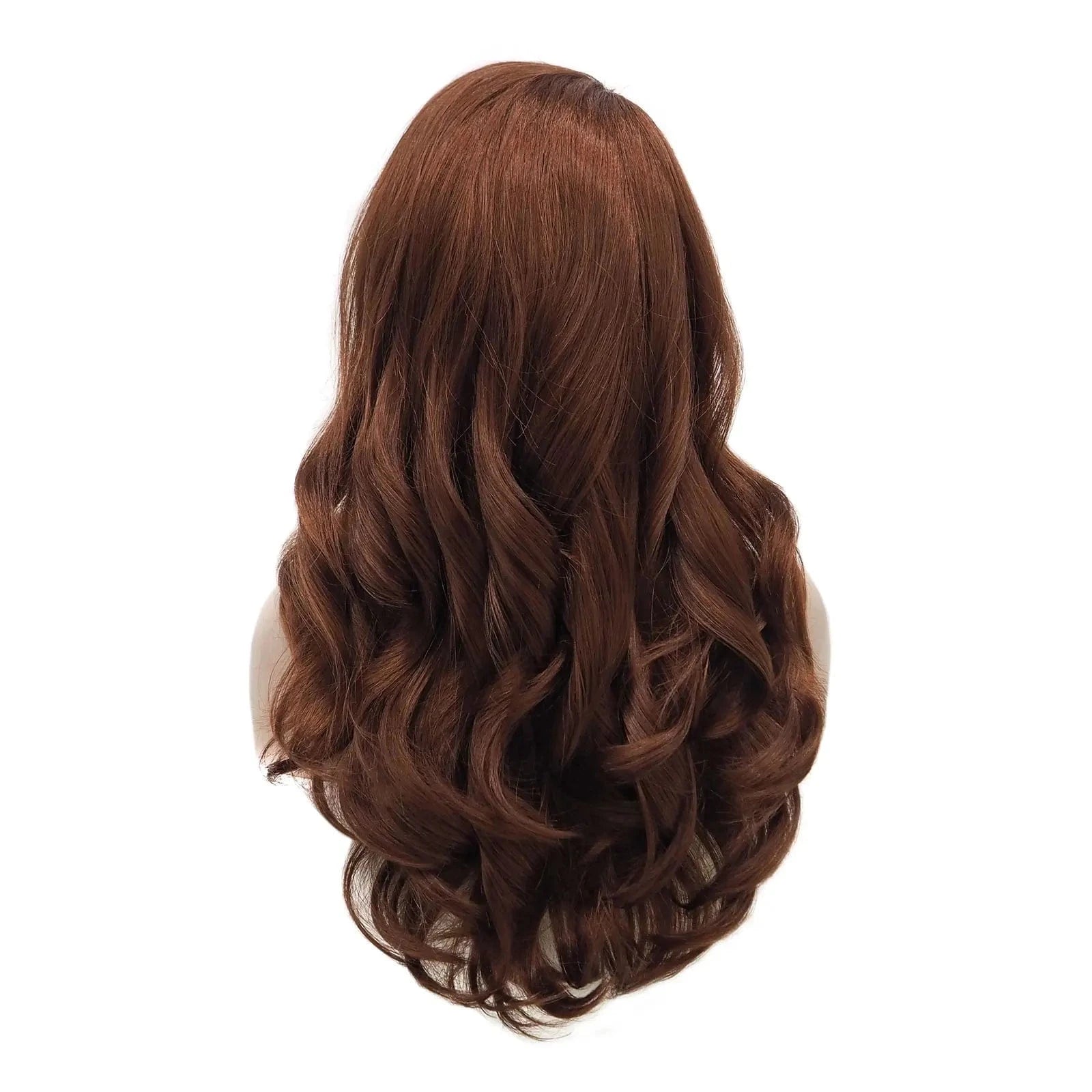 22 Inches / N9-350-GL Celebrity 22inch 150% Density #350 Natural Color Wave  pre plucked hairline synthetic lace wigs heat resistant