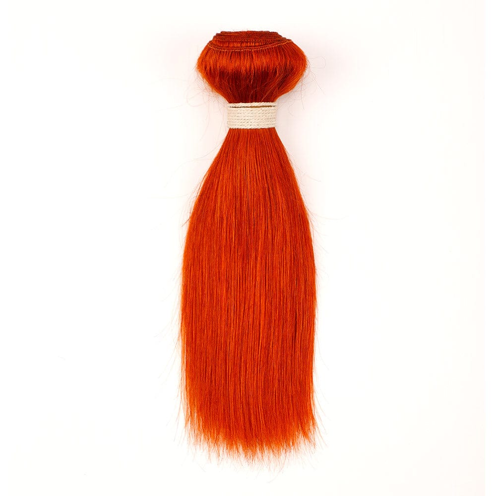 22 Inches / S ORANGE Wholesale 8inches to 28inches Human Mink Brazilian Hair bundles Straight Hair Cuticle Aligned machine double weft hair extension