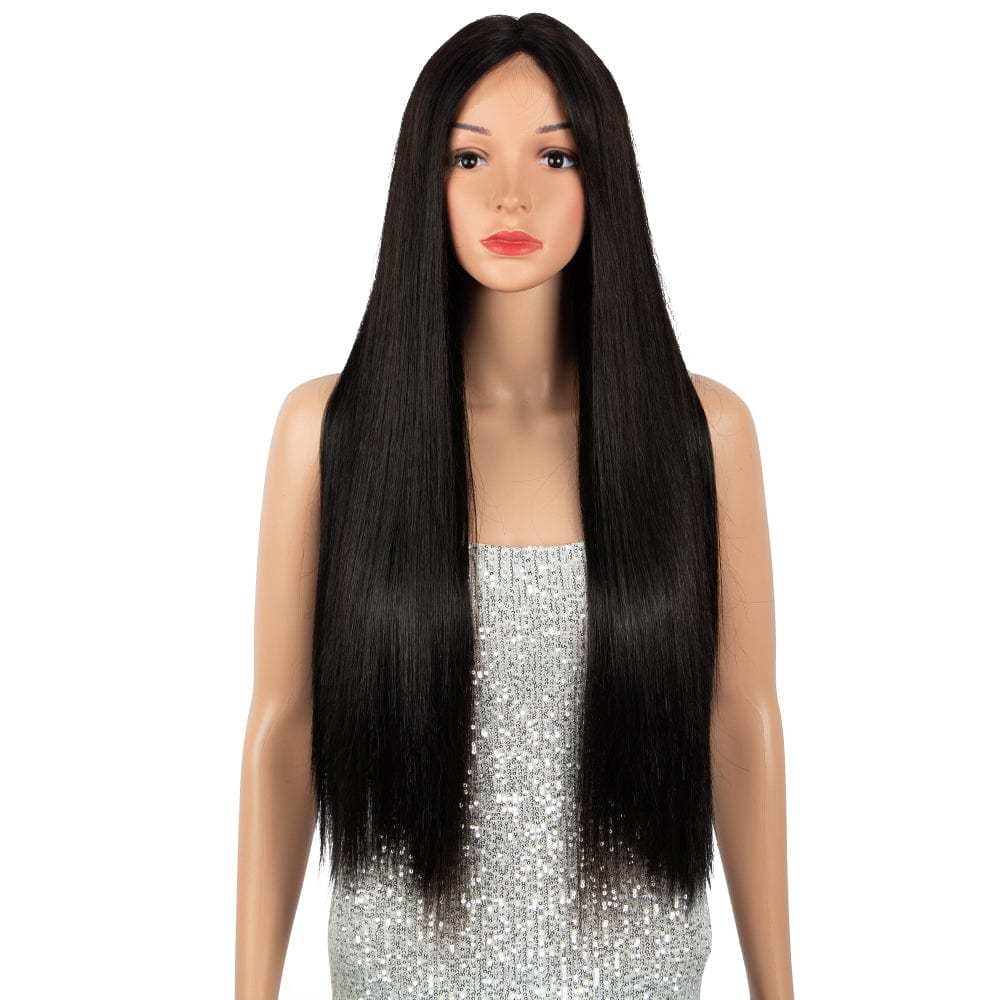 22 Inches / STW WIG 28" Rebecca Hot new products color hair extension wig black brazilian Straight human hair wig with factory price