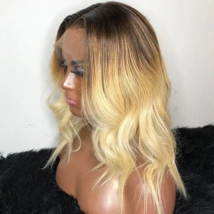 22 Inches / Wig 11 Glueless Quality Wig Cheap Price #4 613 Blonde Highlight Soft Virgin Remy Cuticle Aligned Human Hair Lace Front Wigs For Women