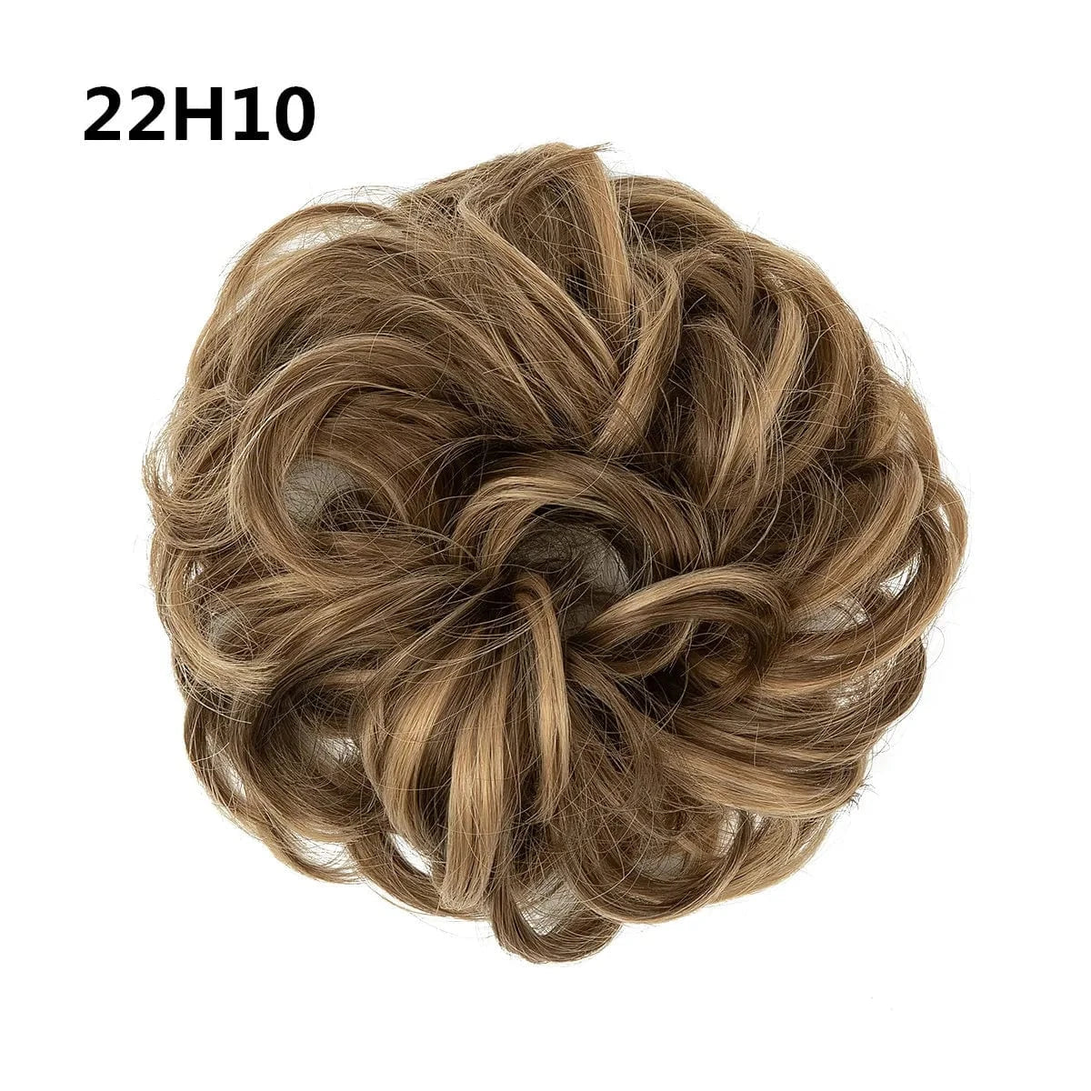 22H10 SARLA Wholesale Fabric Wrap Curly Wigs Scrunchie Elastic Rubber Band SyntheticEasy Messy Hair Bun Extensions chignon Hair Women