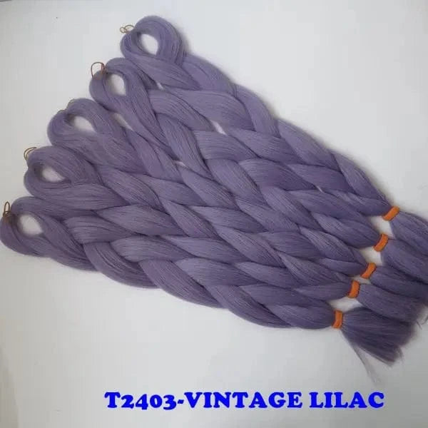 24" 60cm Folded 80grams  Rainbow color(1001-T2356) Bubblegum Pink Blue jumbo braid 100 synthetic braiding hair