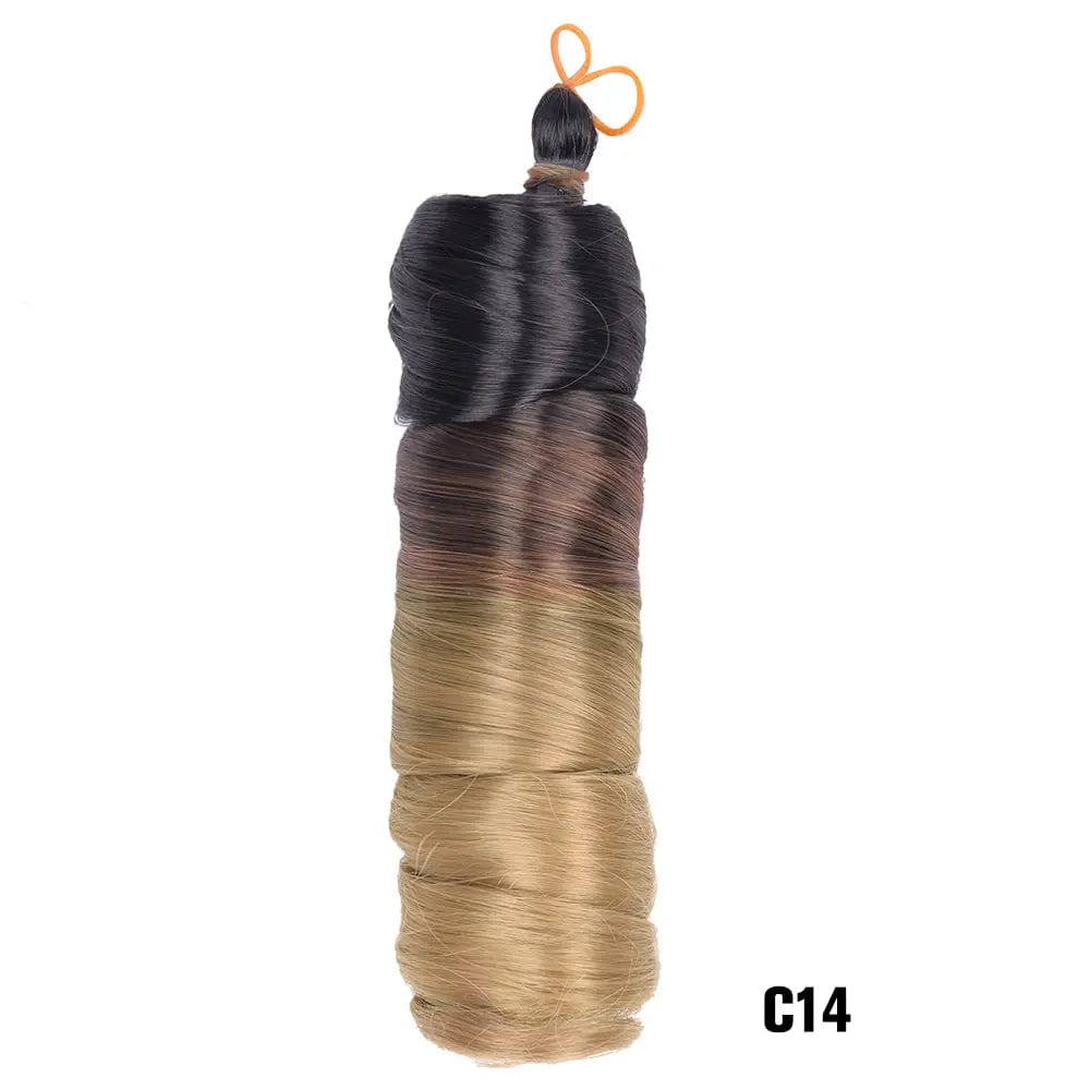 24 Inches / 19 For black people wholesale african women spanish spiral french curl braids crochet extension ombre synthetic curly braiding hair