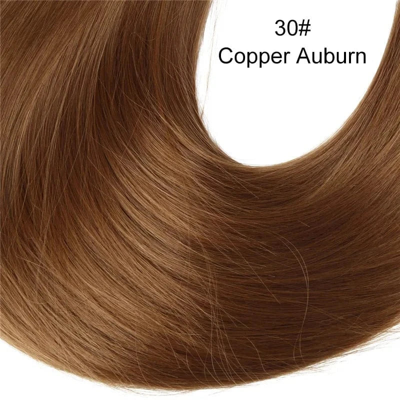 24 Inches / 30# 24" Long Kinky Straight Synthetic Colorful Hair Extensions Wigs Natural U Part Clip In Wig Half Up Half Down Upart U Part Wigs
