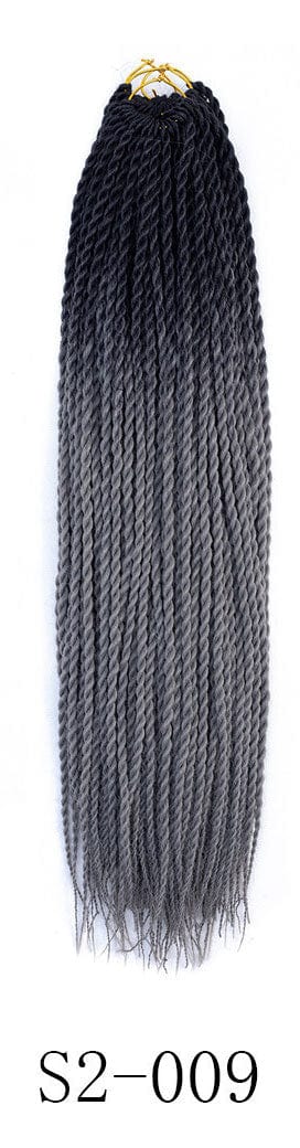 24 Inches / 30 Hot sell afro kinky bulk senegalese hair extensions for braids and crochets senegalese twist briads