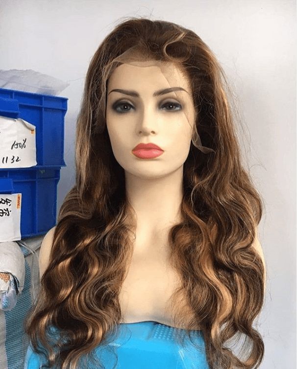 24 Inches / 427 Sunlight 613 Blonde HD Full Lace Wigs Raw Virgin Human Hair Lace Front Wig for Black Women Peruvian 360 Lace Closure Frontal Wig