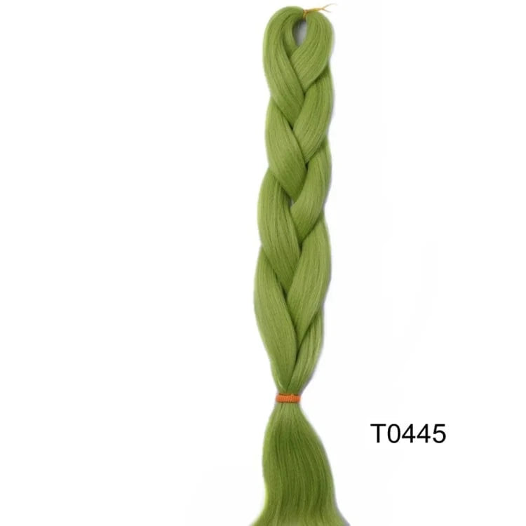 24 Inches / T0445 Jumbo Braids 24inch Crochet Braid Synthetic Braiding Hair Extension for Women 10 Packs Brown Blonde Pink Blue Soft Texture