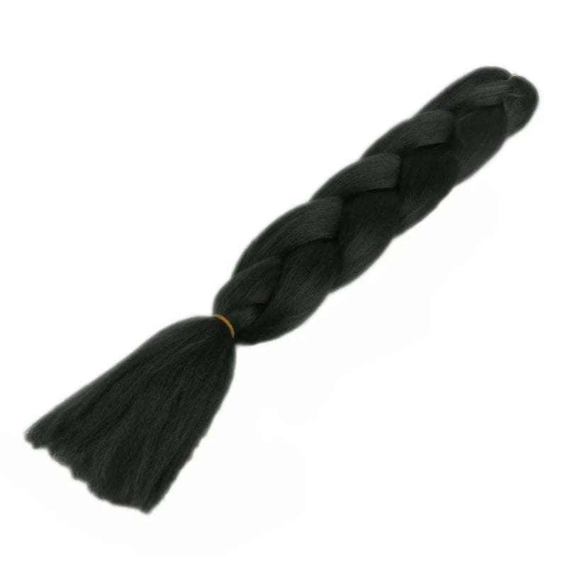 24 Inches / YA23 24inch solid color 100grams synthetic hair jumbo braiding hair different colors in stock