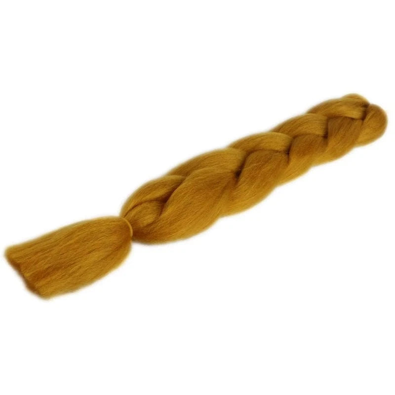 24inch solid color 100grams synthetic hair jumbo braiding hair different colors in stock