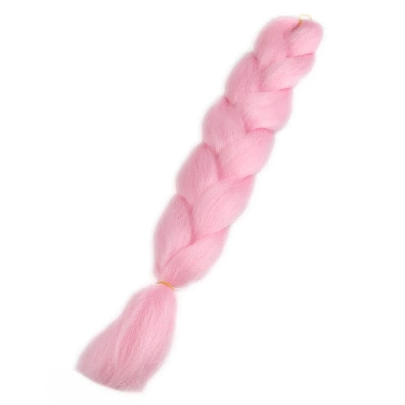 24inch solid color 100grams synthetic hair jumbo braiding hair different colors in stock