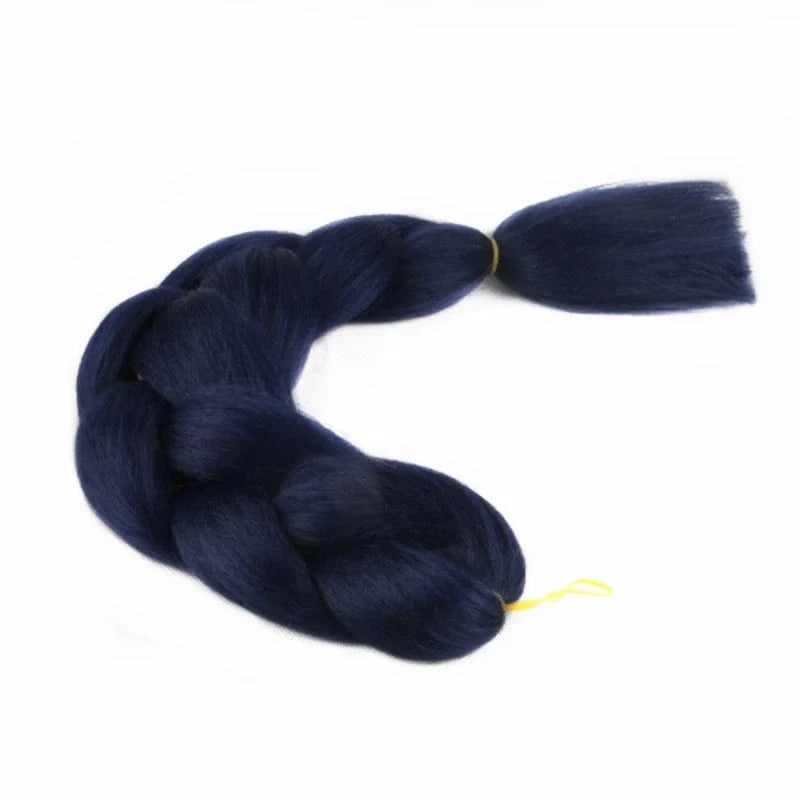 24inch solid color 100grams synthetic hair jumbo braiding hair different colors in stock