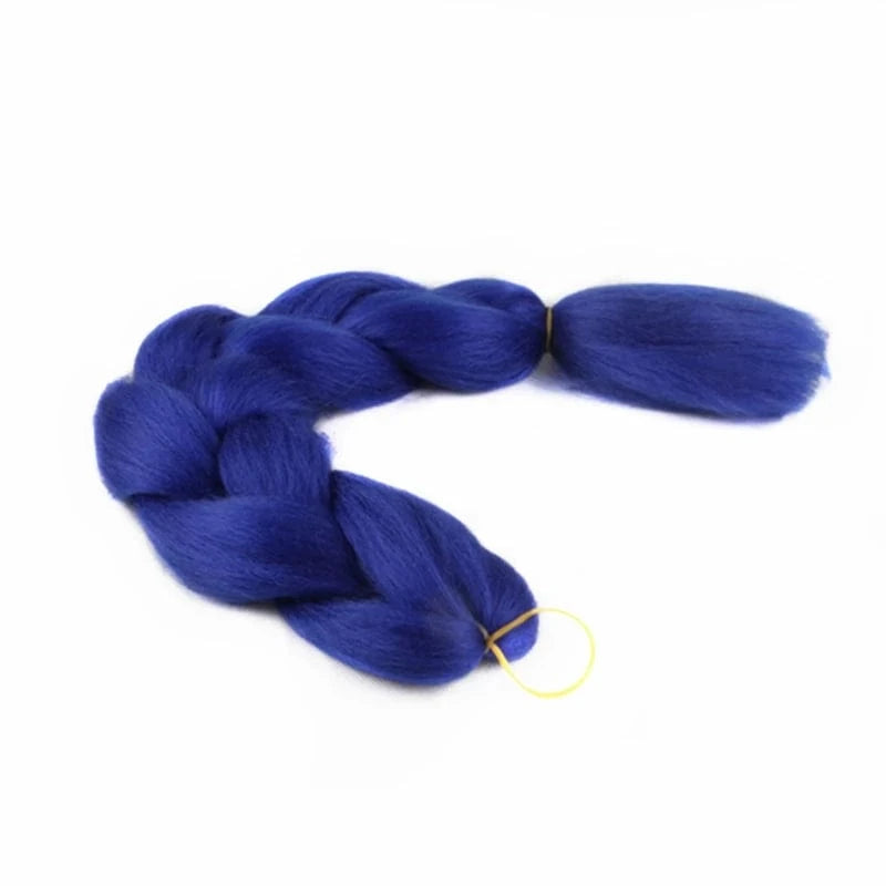 24inch solid color 100grams synthetic hair jumbo braiding hair different colors in stock
