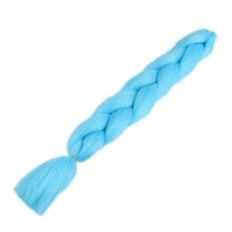 24inch solid color 100grams synthetic hair jumbo braiding hair different colors in stock