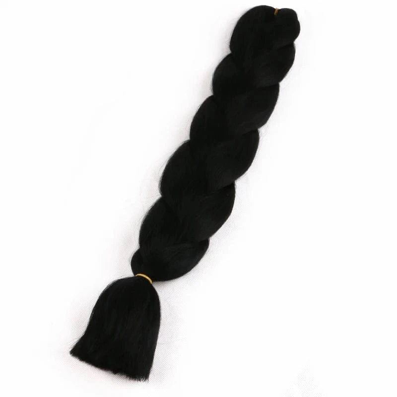 24inch solid color 100grams synthetic hair jumbo braiding hair different colors in stock