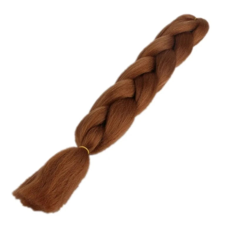 24inch solid color 100grams synthetic hair jumbo braiding hair different colors in stock