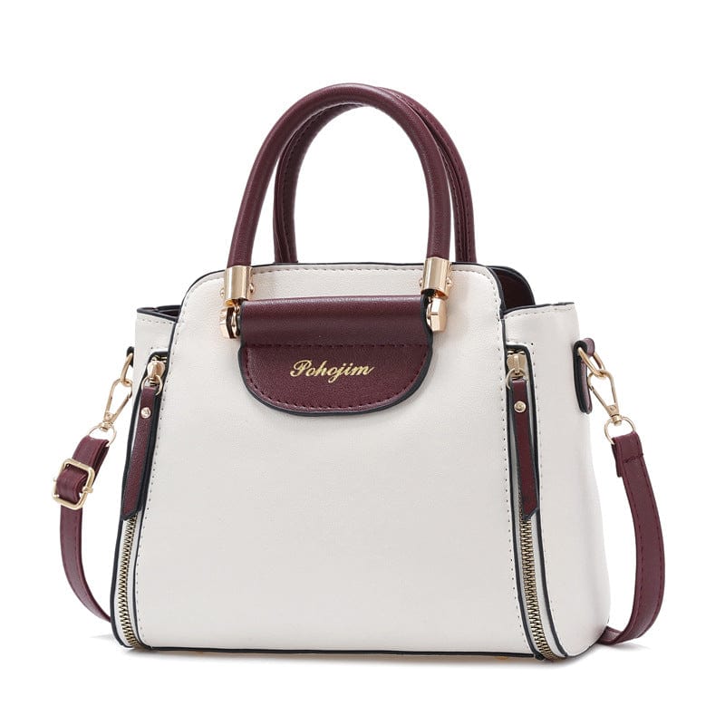 25*12*20CM / White-red handbags women leather hand bag leather hand bags women handbags