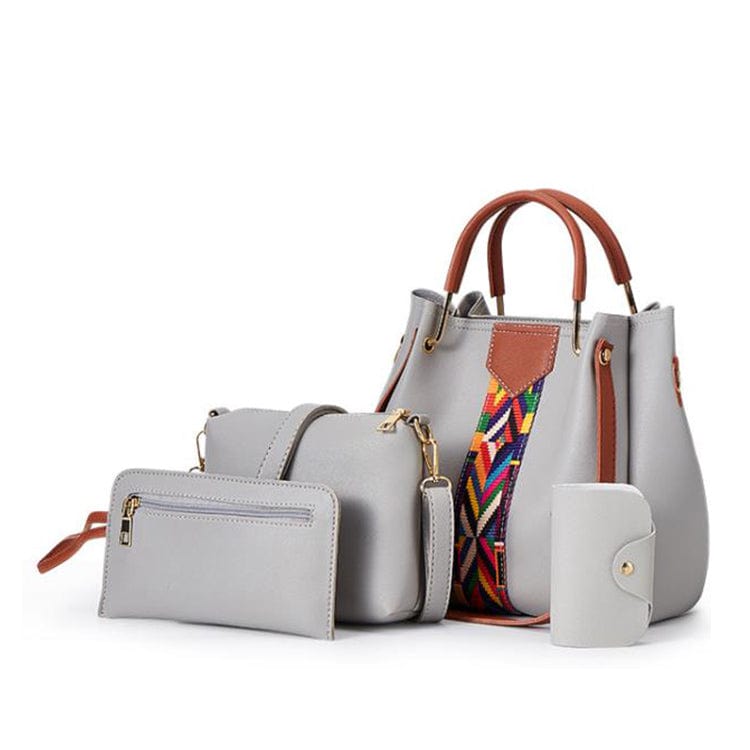 25*14*25cm / Pink Trending PU Leather Large Ladies Purse and Handbags Custom Logo Women Tote Hand Bags Set
