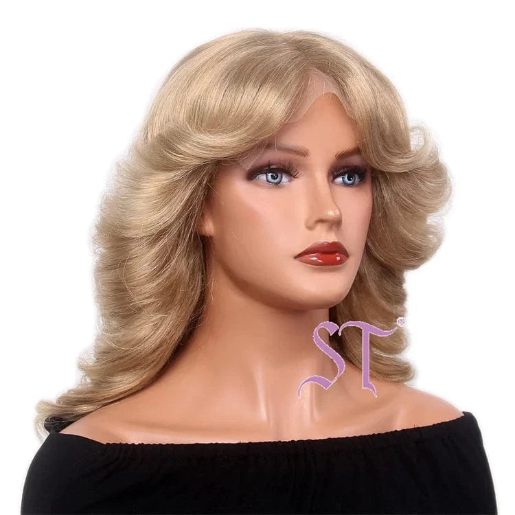 26 Inches / Brown Guangzhou Shenzhen Factory Wholesale Good Quality Thin HD Lace Frontal Synehthetic Wigs For Women