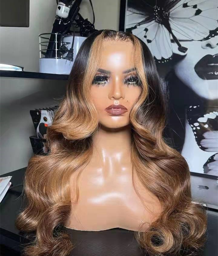 26 Inches / Color3 Allure Romance Ombre Brown Body Wave 12A Raw