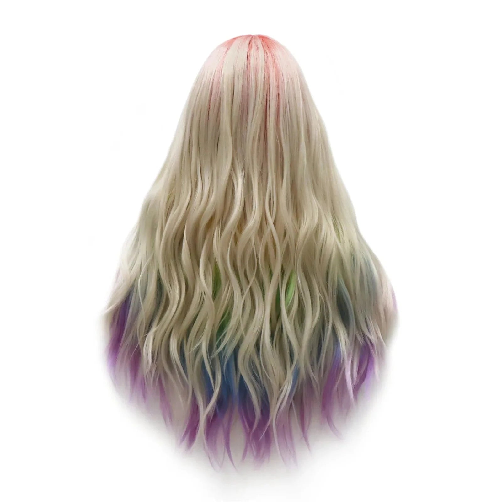 26 Inches / N31-sunrise-GL Celebrity Wig  ombre rainbow  curly Daily life Wearing futura Henlon fiberLace front cheap synthetic Wigs