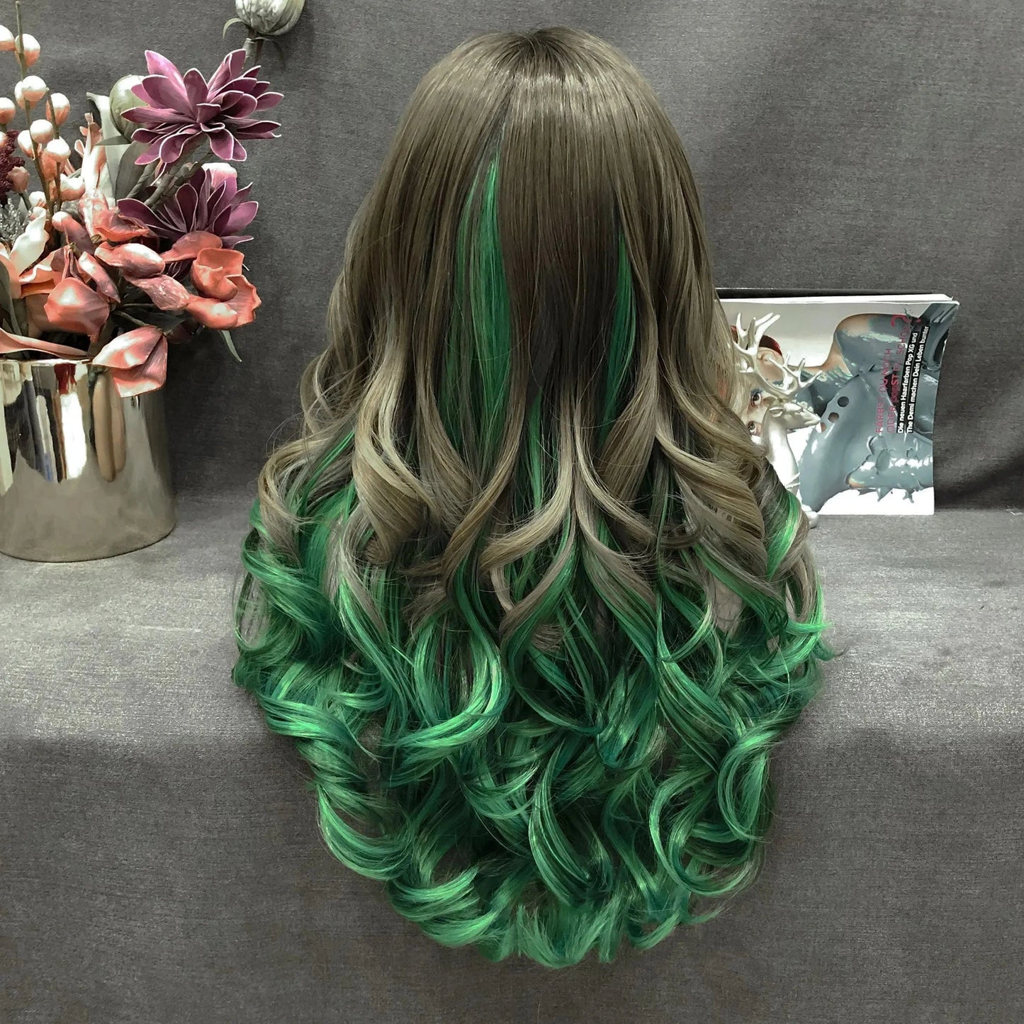 26 Inches / S25-2128-raise Celebrity Premium Synthetic Wigs Futura Heat Resistant Synthetic Hair Wigs with Highlights
