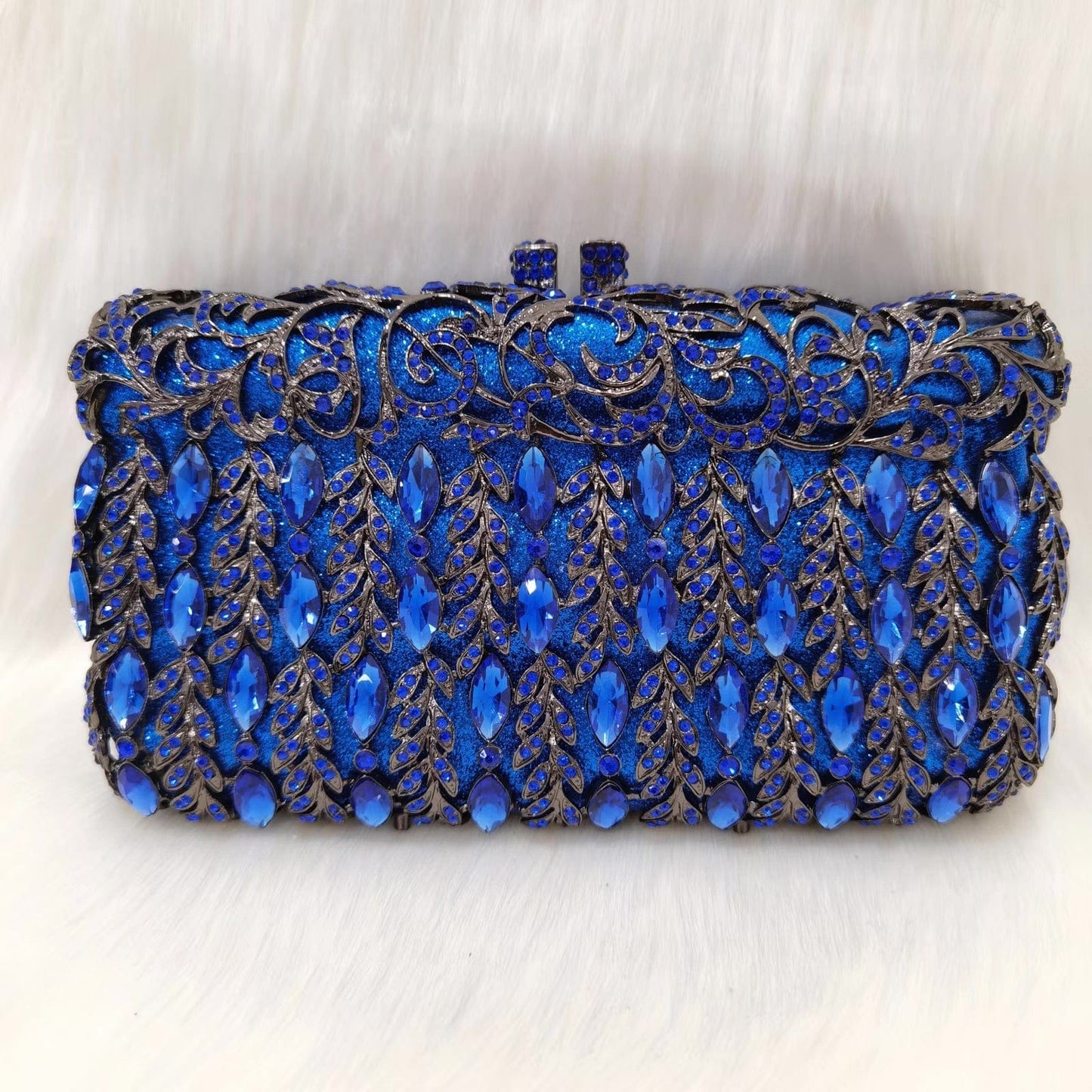 27 2023 New Design Women Cluth Ladies Crystal Evening Bags Two Side Bag Wedding Clutch Purse for Party