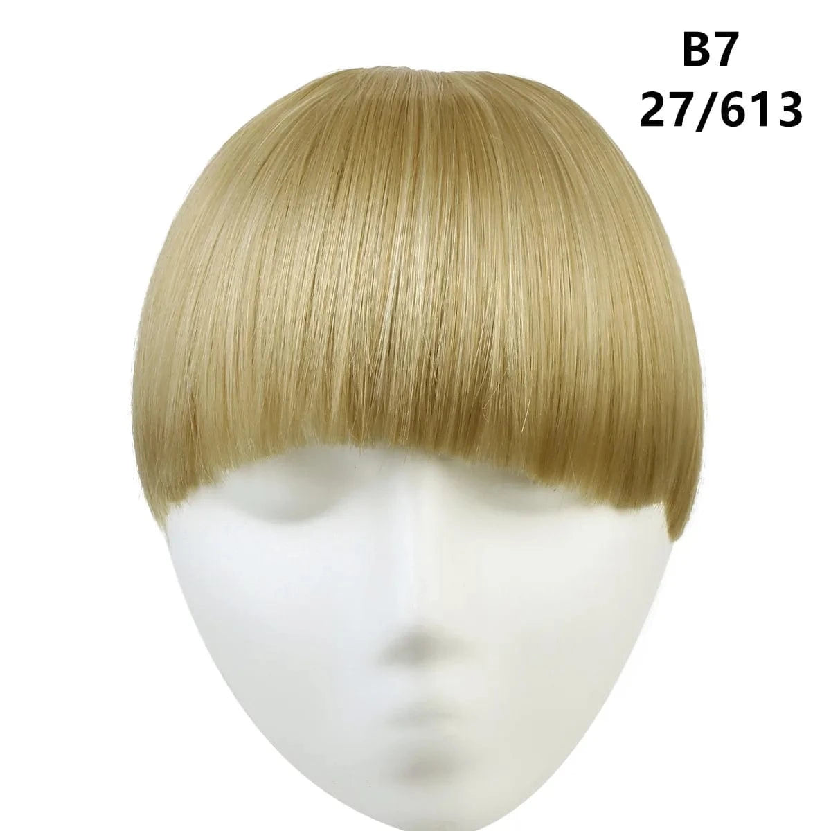 27/613 SARLA 8'' high quality synthetic fiber Natural Looking One Piece Straight Short  Hair Bangs For  Women