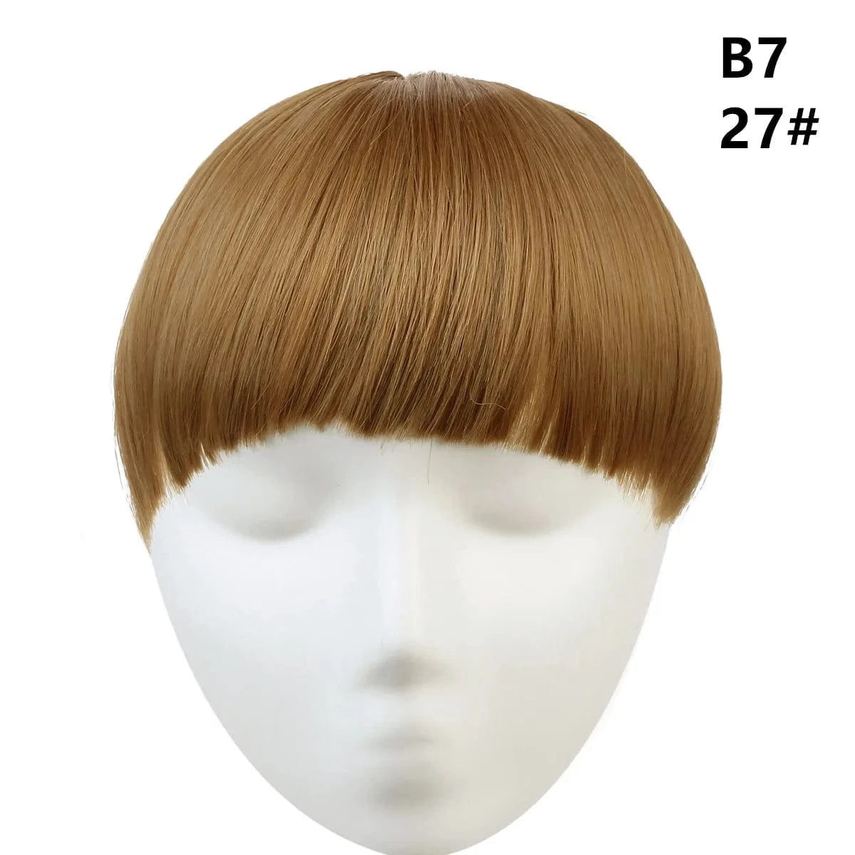 27# SARLA 8'' high quality synthetic fiber Natural Looking One Piece Straight Short  Hair Bangs For  Women