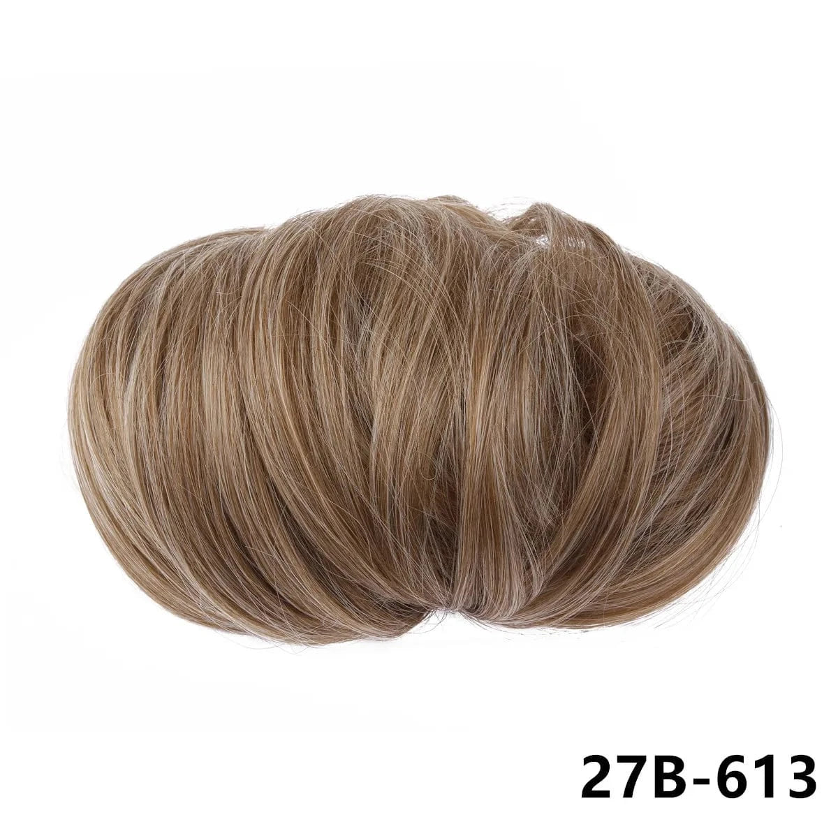 27B-613 SARLA Synthetic Black Afro Kinky Hair Donut Bun Extension Bun Burger Postiches Drawstring Chignon Hairpieces Large Hair Puff Bun