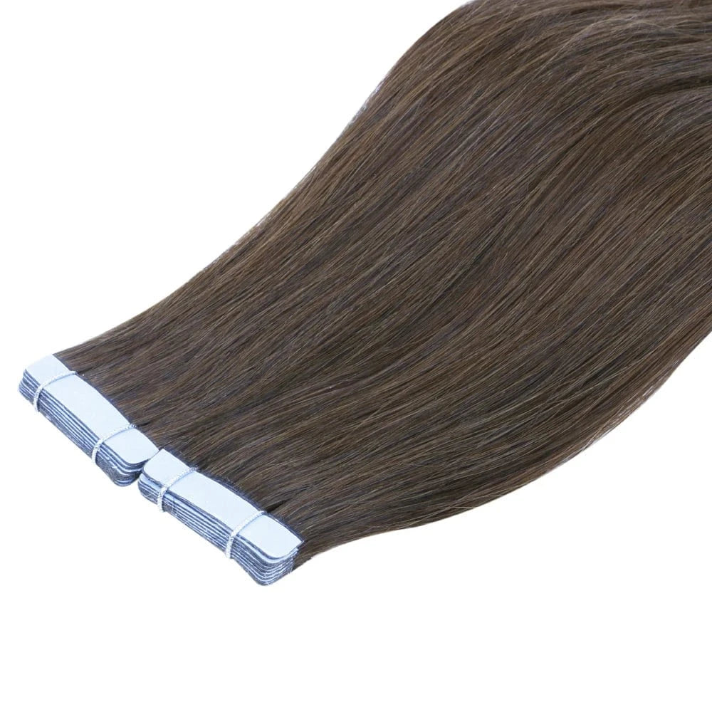 28 Inches / #4 20inch Real Human cuticle vrigin remy hair tape human hair extensions for beautiful ladies