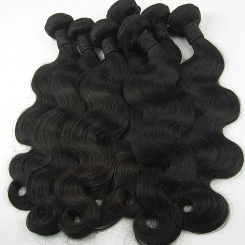 28 Inches / Black Unprocessed Remy Brazilian Body Wave Bundles Human Hair Vendor Cheap Wholesale Price Brazilian Human Hair Bundles