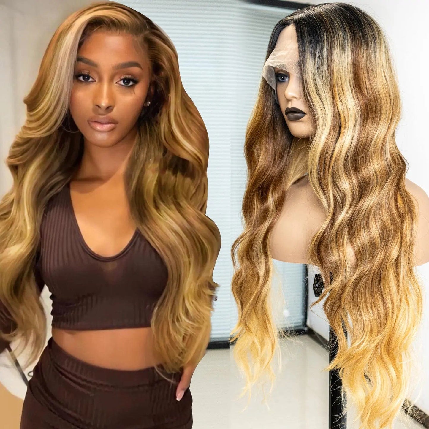 28 Inches / color piano curly long premium high quality high hair