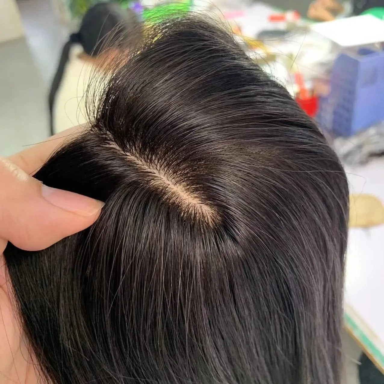 28inches / natural black / 4x4 Inject Silk Base Closure Burmese Human Hair Silk Base Topper
