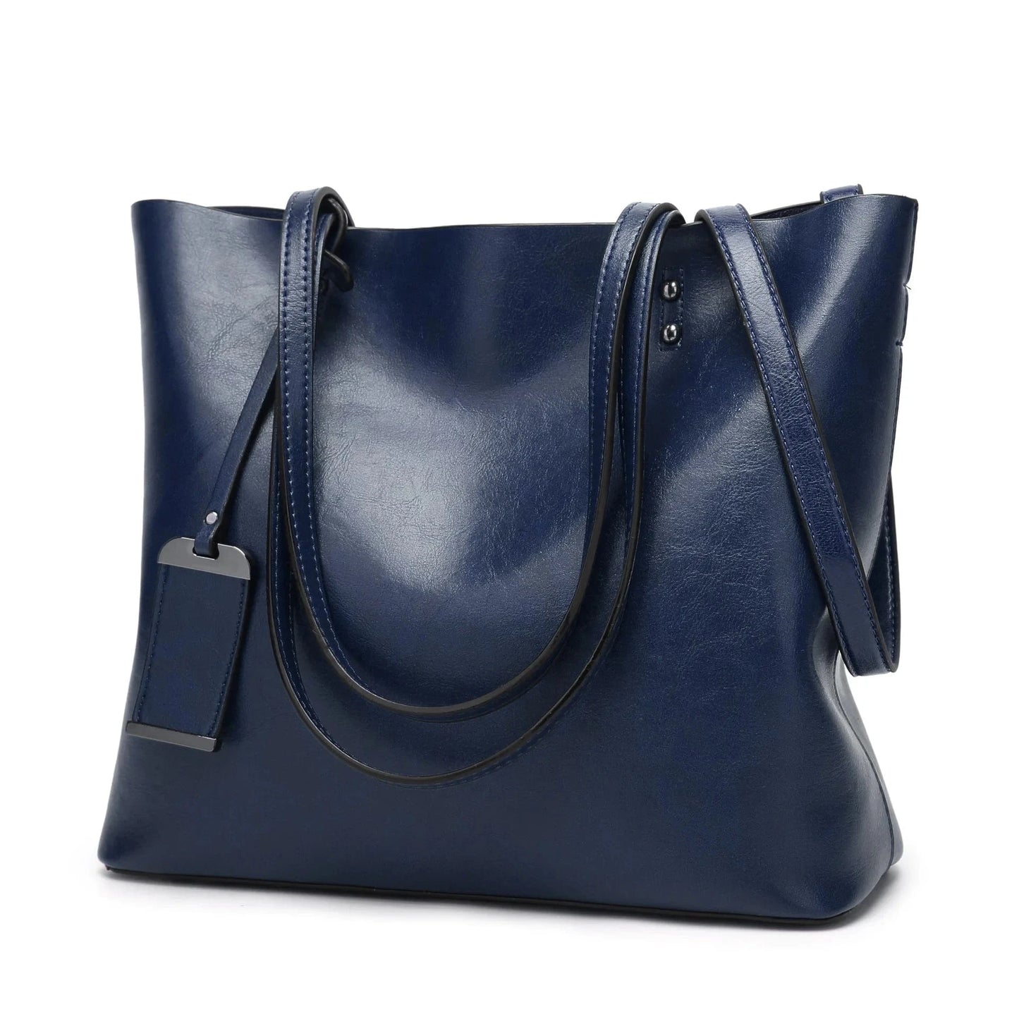 29*33*14cm / Dark blue Women PU Handbags Custom Large Capacity Fashion Lady Handbags Shoulder Tote Bags
