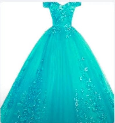 2XL / Sky Blue / NO New Designs Off Shoulder Gold Ball Gown Wedding Dresses Luxury Lace Up Flower Embroidered Banquet Evening Party Dress