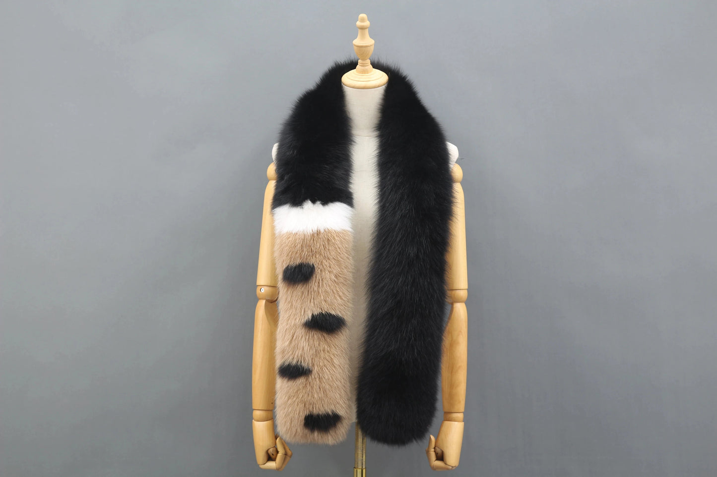 3 Modern Long Hair Genuine Fox Fur Accessory Lady Winter fox Fur Scarf