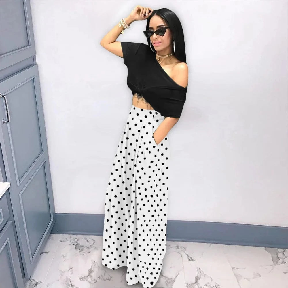 3 XL / 5 New 2023 High Waist Plaid Print Ladies Streetwear Home Wear Casual Trouser Autumn Wide Leg Women'S Pants