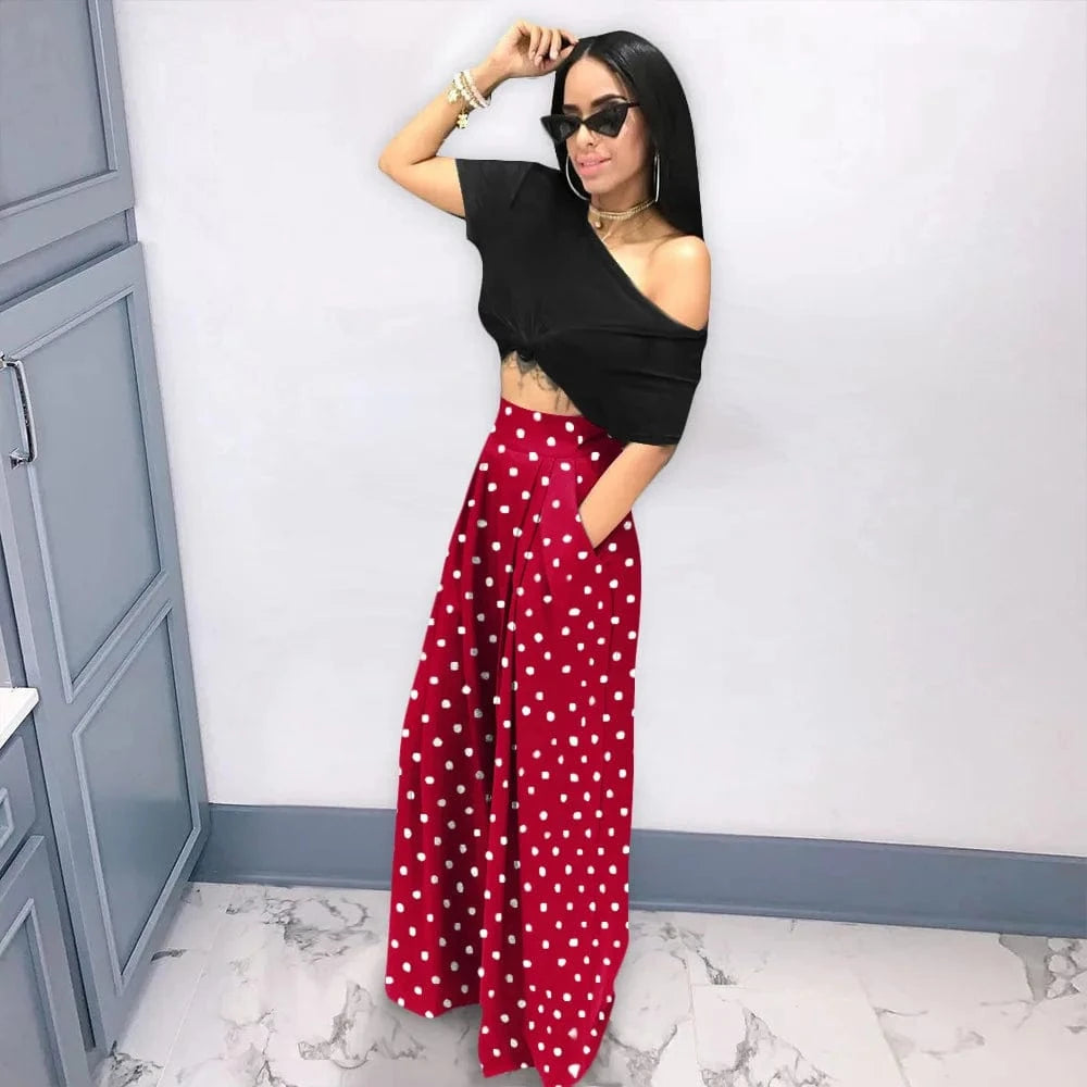 3 XL / 6 New 2023 High Waist Plaid Print Ladies Streetwear Home Wear Casual Trouser Autumn Wide Leg Women'S Pants
