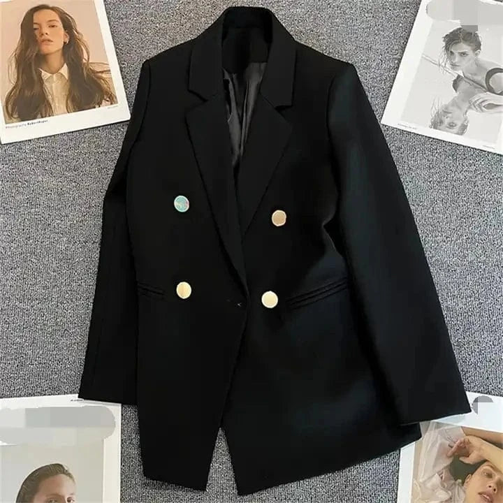 3 XL / Black High Quality Thick Women's Hot-selling Suit Coat Jacket New Fashion Suit Office Lady Early Spring Autumn Solid Color Tops Suit