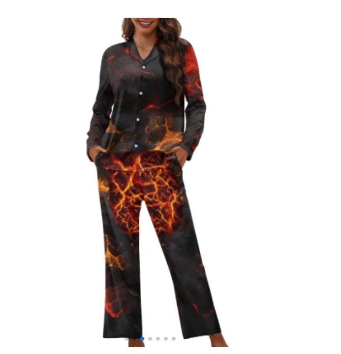 3 XL / VBFA4213 Fancy Christmas Pyjamas Set Print Long Sleeve Top And Long Pants Loungewear Family Matching Christmas Pajamas Family Sleepwear