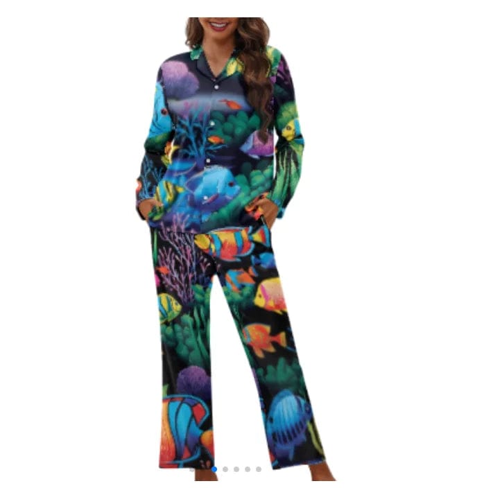 3 XL / VBFC03249 Fancy Christmas Pyjamas Set Print Long Sleeve Top And Long Pants Loungewear Family Matching Christmas Pajamas Family Sleepwear