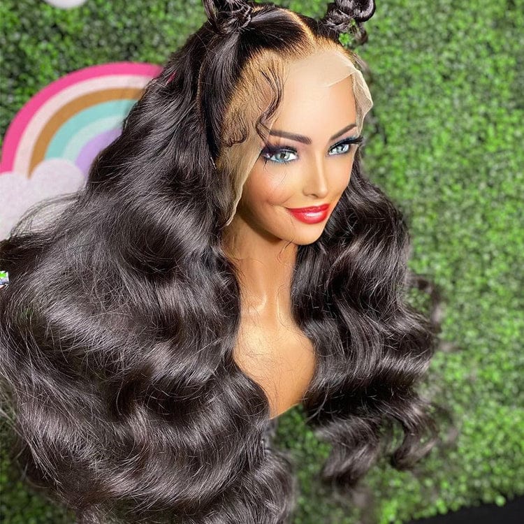 30 inch Body Wave 360 lace frontal wig brazilian hd transparent  lace Frontal Wig raw indian body wave Wig Wholesale
