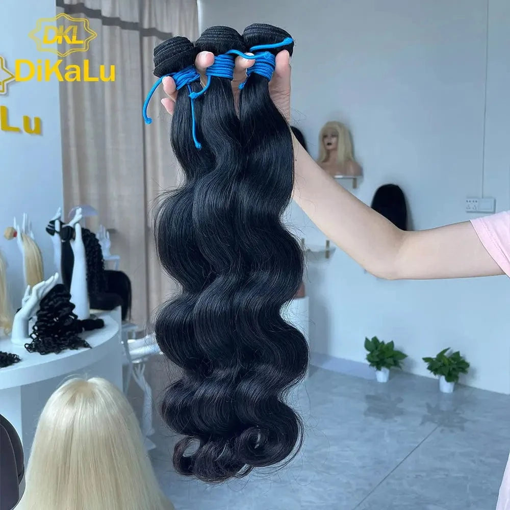 30 Inches / body wave Body Wave Human Hair Bundle Extension With HD Lace Closure 4x4 Wholesale 12a Brazilian Cuticle Aligned Raw Virgin Hair Supplier
