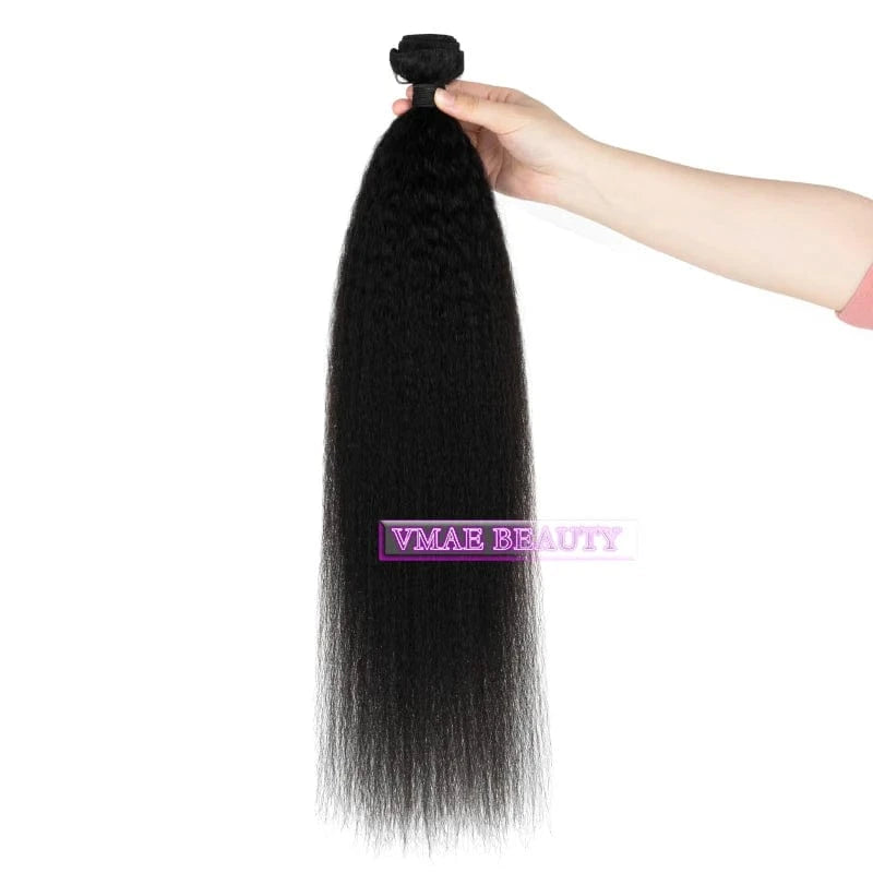 30 Inches / Khaki VMAE Cheap Price Hair Bundles Kinky Straight Indian Remy Hair Natural Black Color Human Hair Extension Dropshipping