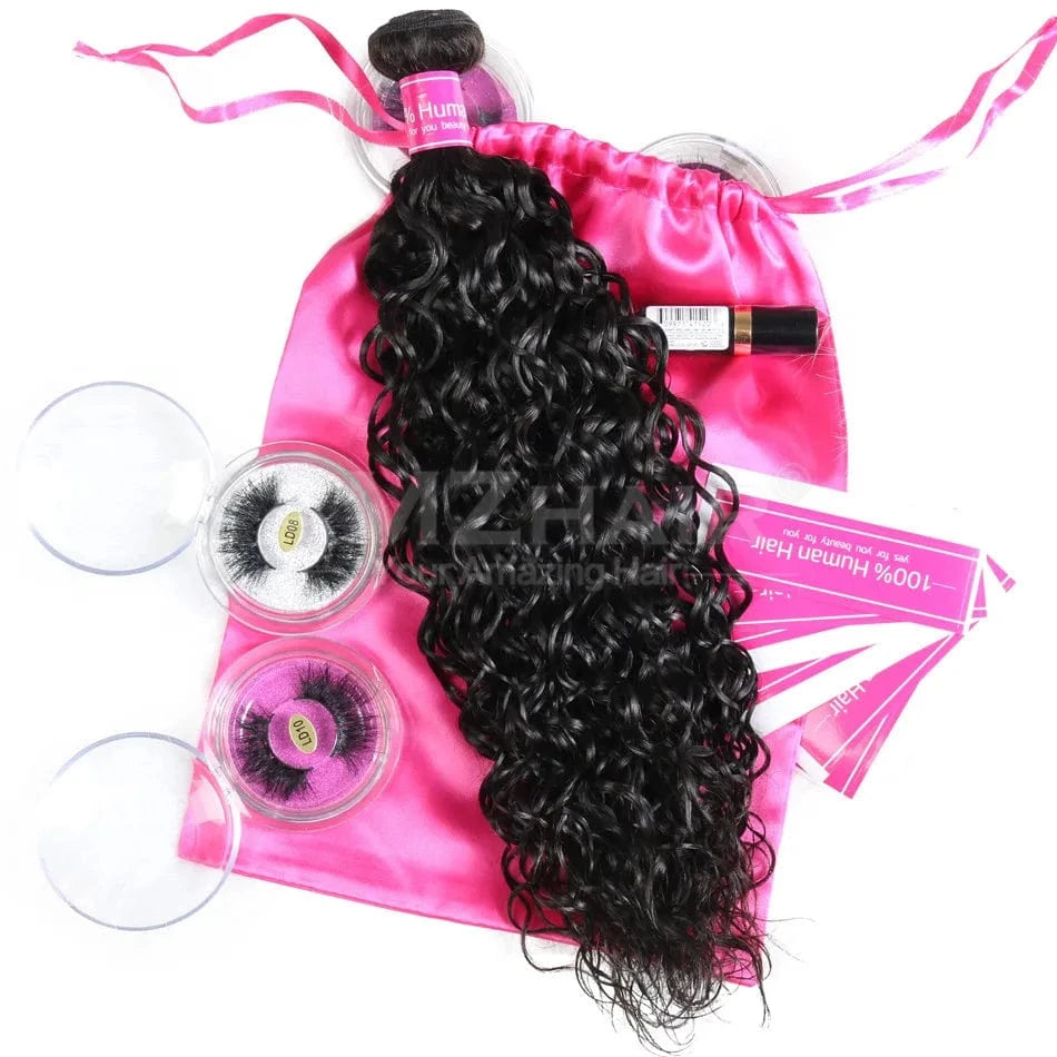 30 Inches / water wave 10A Brazilian Cuticle Aligned Raw Virgin Human Hair Bundles Cheap Loose Deep Wave Remy Hair Extension Bundles Hair Wholesale