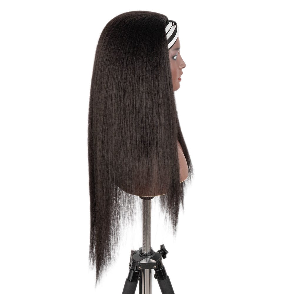 30inches super long natural wholesale Ombre dark red color wigs for black women synthetic hair yaki straight headband wig