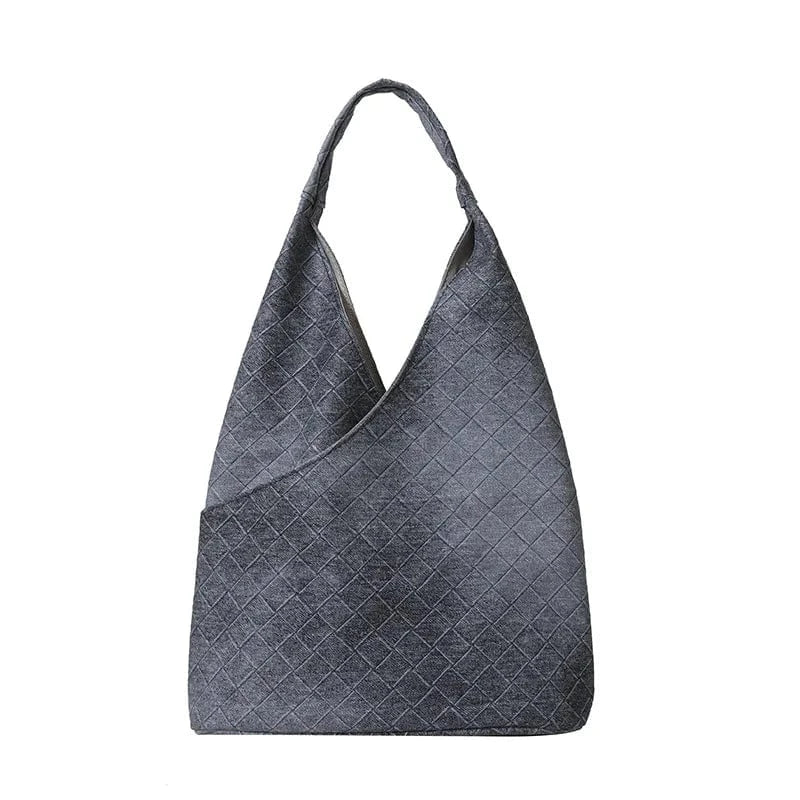 30x10x35cm / 2287 Blue European Luxury Designer PU Leather Soft Woven Bucket Bag for Women Fashionable Shoulder Bag Luxury Brand women's Underarm Totes