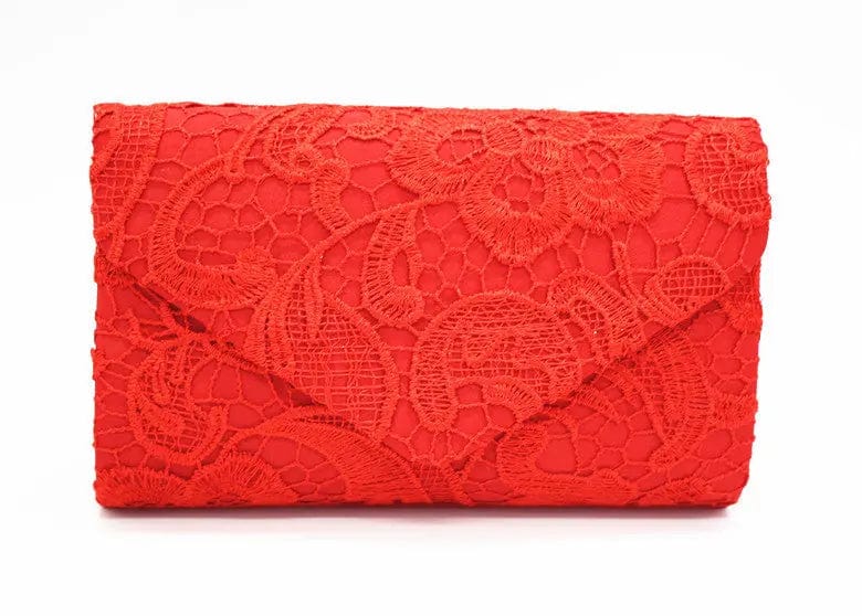 31*5*15cm / Red 2022  New Pattern Fashionable Clutch Silk Envelope Bag Fashion Dinner Bag One Shoulder Slung Chain Evening Bag