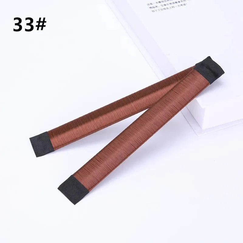 33# Wholesale Fashion Magic Hair Donut Bun DIY Tool Girls Hair Roller Styling Women Holder Easy Bun Maker Burger Buns Hair Accessory